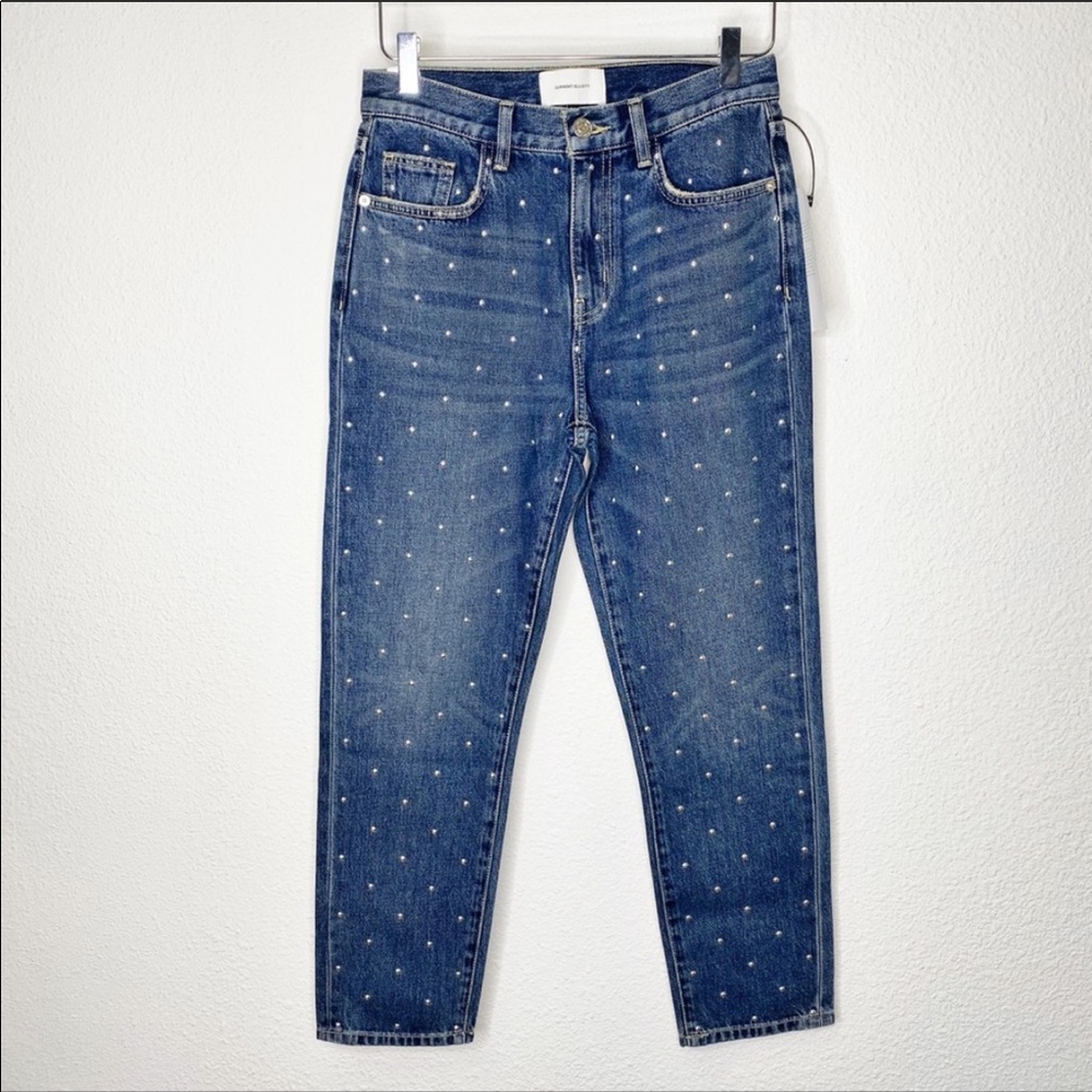 NWT Current Elliott Studded High Rise Vintage Crop - Picture 2 of 7
